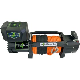 Resim Quatro 12V 13500 Lb Turuncu Sentetik Halatlı Off-Road 4x4 Vinç (Turuncu Halatlı) 