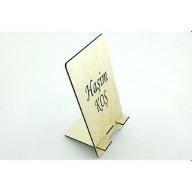 Resim Ahşap Kişiye Özel Telefon & Tablet Tutucu 