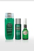Resim Brut Original Erkek Bakım Seti Madalyon Plexi Parfüm EDT 100 ml, Deodorant 200 ml, Duş Jeli 500 ml 