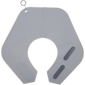 Resim Singree Gri Silikon Saç Kesim Pelerini - Su Geçirmez, Ayarlanabilir, Saç Döküntüsünden Koruyucu - Kuaför Ve Ev Kullanıma Uygun 