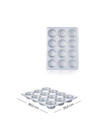 Resim Acar Mate Dikdörtgen Muffin Kek Kalıbı - 38.5 Cm 