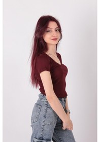 Resim Busem S0016727 Kadın Bluz Bordo 