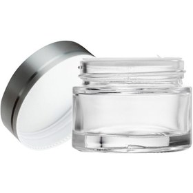 Resim 20ml Şeffaf Cam Krem Kavanozu, 24 Adet, Kozmetik Kavanoz,krem Kavanozu, Cam Kavanoz 