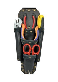 Resim Deri Ca101 Elektrikçi Teknisyen Bel Çantası Siyah 