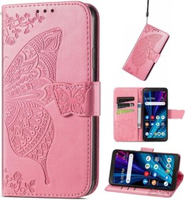 Resim BaiFu Samsung Galaxy M40s/A51 için Kelebek Kılıf, PU Deri Manyetik Kapatma Güller Cüzdan Kapak, Samsung Galaxy M40s/A51-06 ile Uyumlu Çiçek Cüzdan Kılıf 