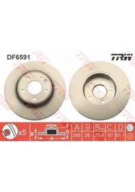 Resim Mercedes Cla 200 Fren Diski On 2013-2019 Trw Df6591 2adettir 