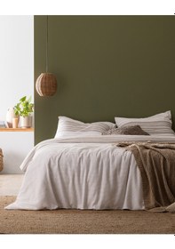 Resim Madame Coco Ranya Çift Kişilik %100 Pamuk İpliği Boyalı Nevresim Takımı - Beyaz/bej 8684427124277 Çok Renkli 