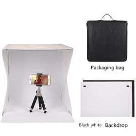 Resim mağaza alverro “LED Işıklı Katlanabilir Ürün Fotoğraf Çekim Çadırı Akıllı Stüdyo Çadırı, Portatif Foto Çekimi İçin 