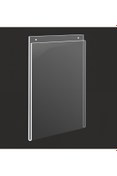Resim KrcDisplay A5 Dikey Delikli Duvar Tipi Askılı Pleksi Föylük Broşürlük (15x21) 