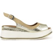 Resim Ziya, Kadın Hakiki Deri Dolgu Topuk Sandalet 151992z50020 Bej 151992z50020 340 Bej 