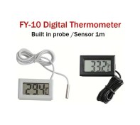 Resim Trendooze Turcoshop11 Fy-10 Akvaryum Termometre Sondalı Sıcaklık Nem Ölçer 1m 