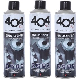 Resim 404 Sıvı Gres Yağı Spreyi Zincir Yağlama Spreyi 3 x 400 ML 