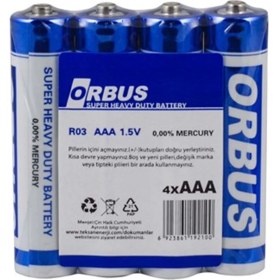 Resim Orbus Aaa Ince Pil (4lü Paket) 