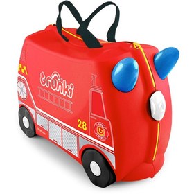 Resim Trunki Çocuk Bavulu İtfaiye Aracı Frank 