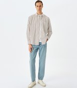 Resim Vintage Straight Bol Jean Pantolon Cep Detaylı Pamuklu 