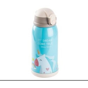 Resim Tantitoni KAKE MAVİ UNICORN DESENLİ ÇOCUK TERMOSU 600ML 