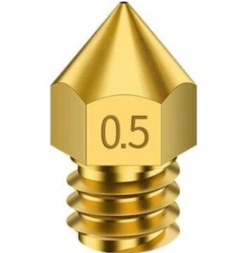 Resim 3d Yazıcı-printer Mk8 0.5mm Pirinç Nozzle 
