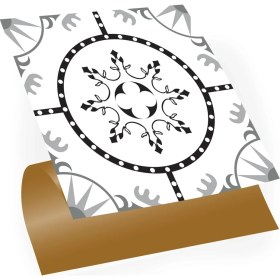 Resim Kendinden Yapışkanlı Geometrik Solo Desenli Pvc Karo 30X30 cm (33 Adet) 3 M² 