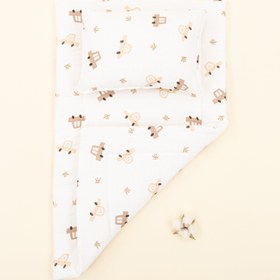 Resim Alt Açma Matı ve Yastık - Kahverengi Arabalar 