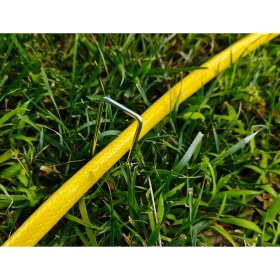 Resim Mix And Match U Çadır Kazığı, Sera ve Bitki Örtüsü Sabitleme Kazığı | 150 Adet * 15 cm Yükseklikteu Şekilli Galvanizli Paslanmaz Metal Kazık, 3,7 mm Kalınlık, Paslanmaz Bahçe Çivisi 