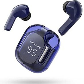 Resim ACEFAST T6 Bluetooth Kulaklık, Kristal Kulak İçi Kulaklık, TWS Headset Bluetooth 5.3, 4 Mikrofon, 25 Saat Pil Ömrü, Şeffaf LED Göstergeli, Gürültü Önleyici Kulaklık, HiFi Stereo Kulaklık, Blua 