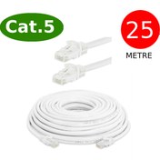 Resim Tek-İş Cat5 Network Ethernet Internet Kablosu Rj45 - Rj45 25 Metre Patch Kablo Uyumlu 