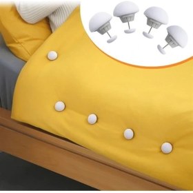 Resim Bakgelal 8 Adet Mantar Model Yorgan ve Çarşaf Sabitleyici Seti, Pratik Düğmeli Tasarım, Dikiş Gerektirmez, Nevresim Takımı Sabitleyici8 