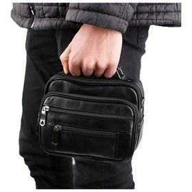 Resim Strong Bag Strong Kasalı Siyah Erkek Küçük Boy El Çantası, Omuz Çantası Nyel Siyah 
