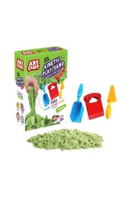 Resim EASERA TİCARET 03692 Aksesuarlı Yeşil Kinetik Oyun Kumu 1000 Gr 
