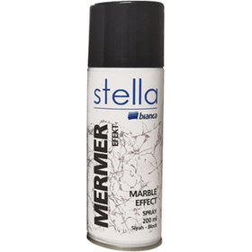 Resim Bianca Mermer Efekt Siyah 200 Ml. Stella Sprey Akrilik Boya (611L_2000_0.200) 