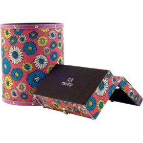 Resim Çiçek Desenli Deri Çöp Kutusu Seti, Şık ve Kullanışlı Ev Dekoru Seçeneği 