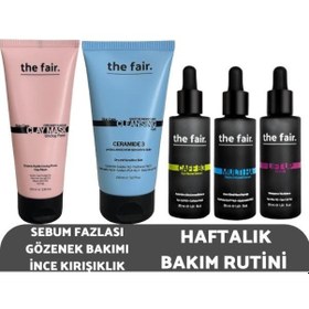 Resim The Fair Sebum Fazlası Gözenek Bakımı İnce Haftalık Bakım Rutini Seti 