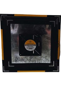 Resim Vrl Hareketli Alüminyum Aspiratörlü Banyo-wc Menfezi 34 34 Parlak Siyah 