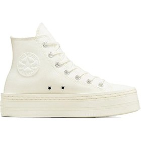 Resim Converse Chuck Taylor All Star Modern Lift Platform Canvas Kadın Günlük Ayakkabı A06140c Krem A06140c Krem 