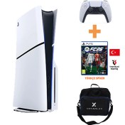 Resim Sony PlayStation 5 Slim 1TB CD Edition Konsol + FC 26 Türkçe CD Oyun + Çanta – Tek Kol (CFI-2016 Avrupa) 