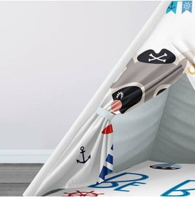 Resim instababyrooms Çocuk Oyun Çadırı Korsan Temalı Rakun Dijital Baskılı 