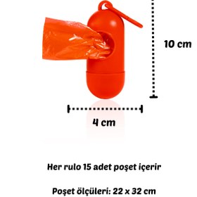 Resim BAMM BAMM 16L Korbell Kova İle Uyumlu 2250 Adet Bebek Bezi Kapasiteli BAMM BAMM Çöp Poşeti ve Taşıma Kapsülü 