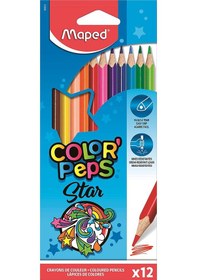 Resim Maped Kuru Boya Karton Kutu Tam Boy Üçgen 12 Renk 183212 