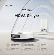 Resim MOVA Robotik Mova S20 Ultra Robot Süpürge, 8.300pa Güçlü Emiş, 60°c Sıcak Su Ile Kendi Kendini Temizleyen Paspas 