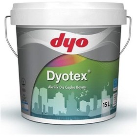 Resim Dyo Dyotex Akrilik Dış Cephe Boyası Beyaz 15 Lt 15 L 