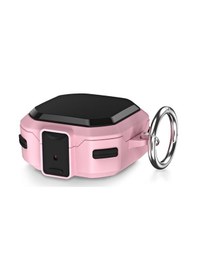 Resim Microsonic Samsung Uyumlu Galaxy Buds Pro Kılıf Darbeye Dayanıklı Sert Koruyucu + Askılık Pembe 