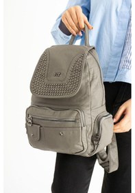 Resim Baginn Y. S.deri Kadın Sırt Çantası Troklu Model Çok Cepli Günlük Kullanım İçin İdeal 30 25 Cm 001 