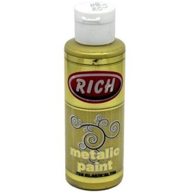 Resim Rich Akrilik Boya Metalik 120 CC Klasik Altın 120-0724 