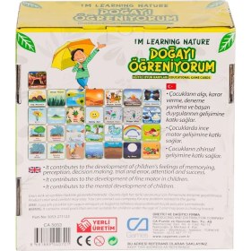 Resim MCM Group CAEGT-5053 Doğayı Öğreniyorum Eğitici Oyun Kartları 