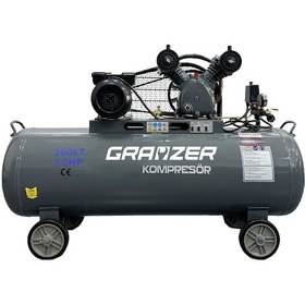 Resim Grayzer 200 Lt 2 Kafa 8 Bar 3 Hp Pistonlu Hava Kompresörü 