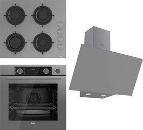 Resim Steamart&Fryart Serisi Buharlı Pişirme Gri Set (Cs208 + Xe64Cpr +D079 ) 