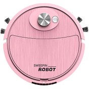 Resim Mufunye Akıllı Süpürge Robotu: 3'ü Bir Arada Süpürme, Emme, Mopping - Usb Şarjlı, Ev Aletleri, Pembe Pembe 