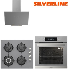 Resim Silverline 3'lü Ankastre Set (bo6505s01-3481 Gri 3-cs5629s01) 