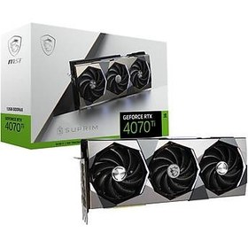 Resim MSI RTX 4070 TI Suprim X 12G 192 Bit GDDR6X 12 GB Ekran Kartı 