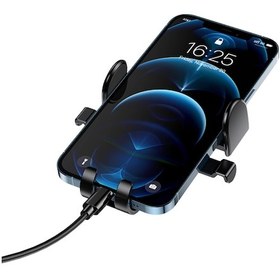 Resim Muratech Araç Havalandırma Telefon Tutucu 360 Derece Döner Otomatik Kilitli Stand 